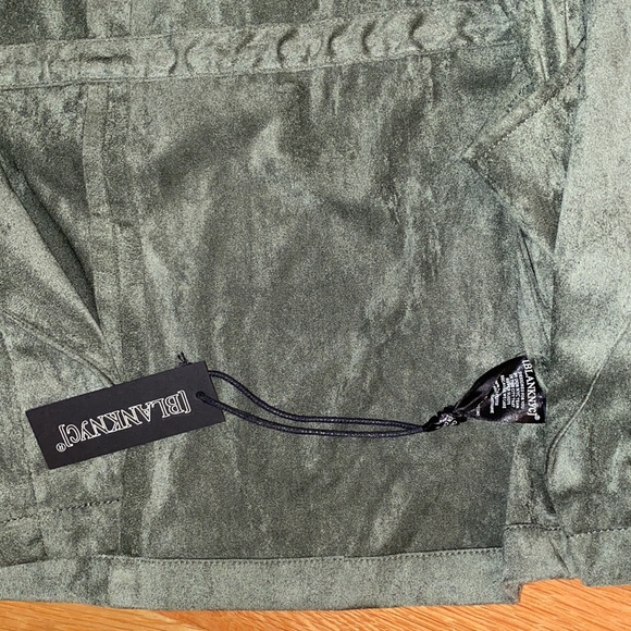 NWT Blanknyc Faux Suede Drapey Jacket in Green - Picture 8 of 8